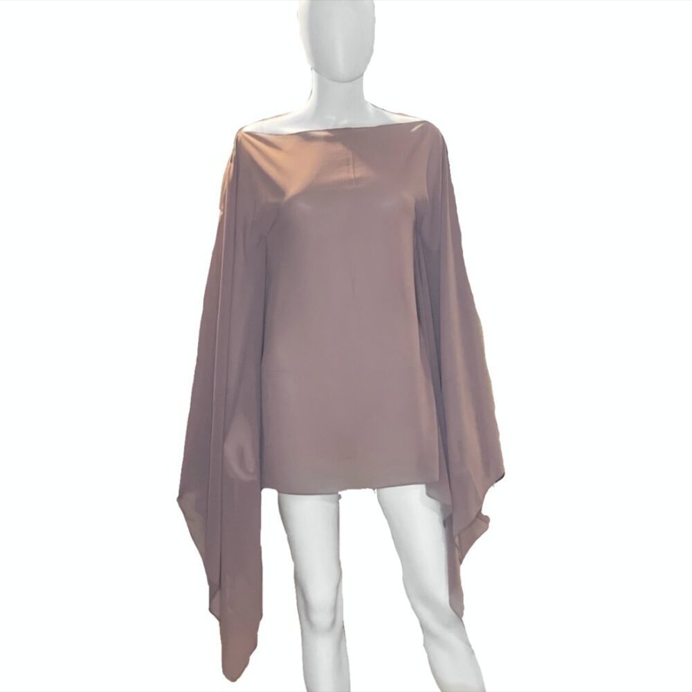 Dark Pink Scarf Dress / Top Universal Use